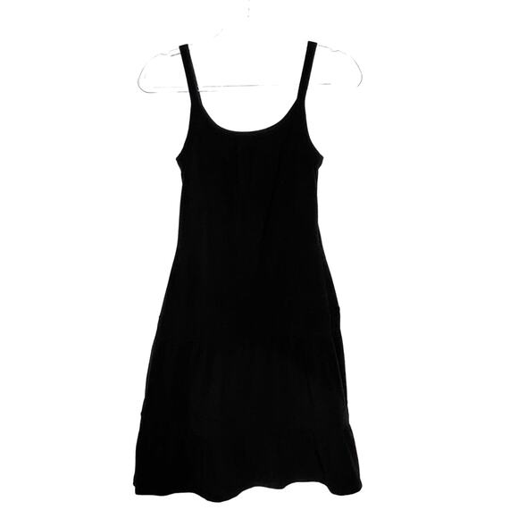 PRANA Breathe Knee Length Tank Dress A-Line Pullover Double Scoop Black Size XS - Picture 12 of 12